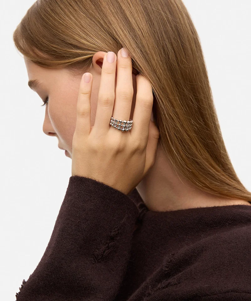 ابيكول Textured Ring